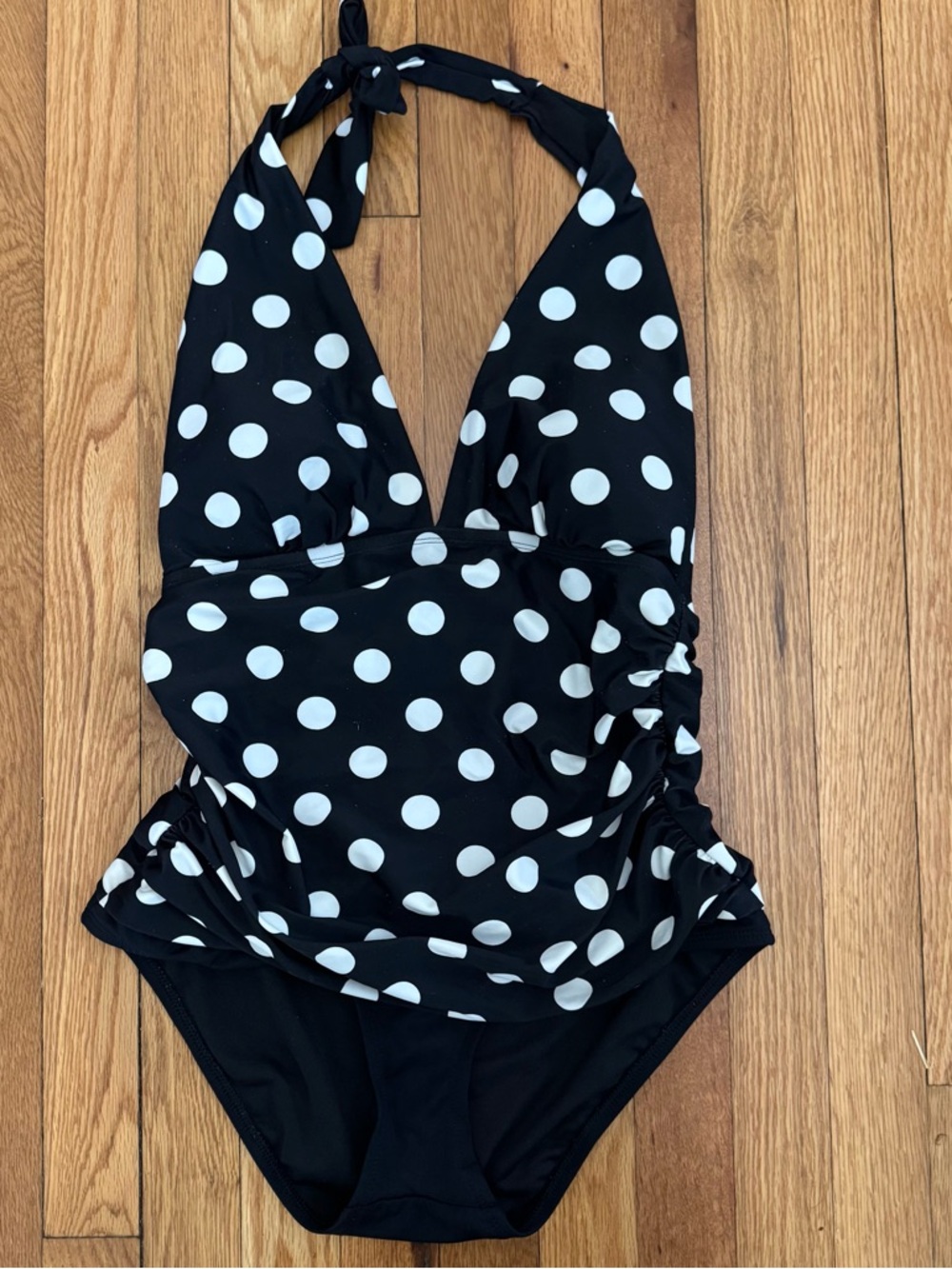 Chaps one piece bathing suit